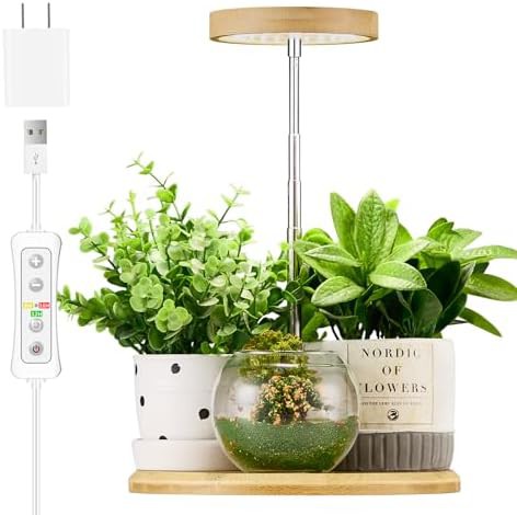 Bamboo mini desktop grow light
