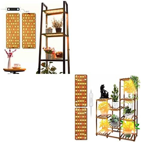 Slim full spectrum panel for plant shelves