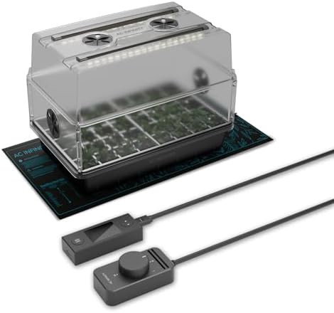 Humidity dome kit with seedling lights