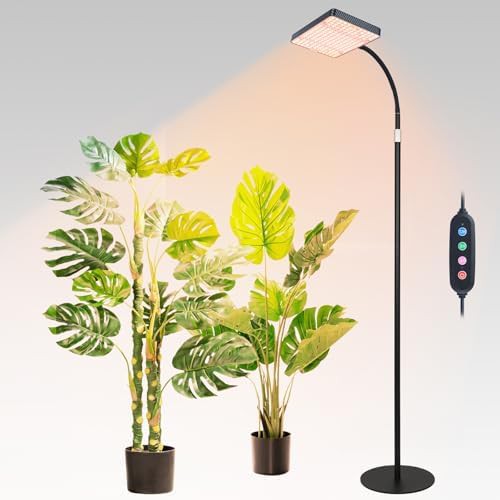 Tall floor lamp for indoor plants