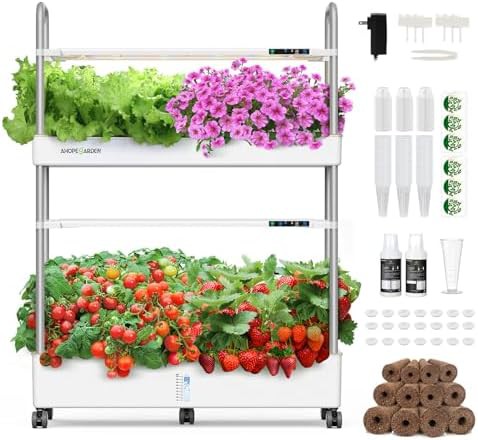 Sixty pod hydroponic tower system