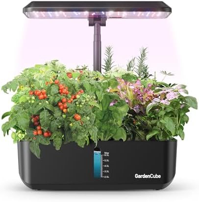 Black twelve pod indoor hydroponic garden