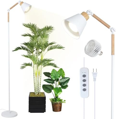 20W tall floor plant light with timer