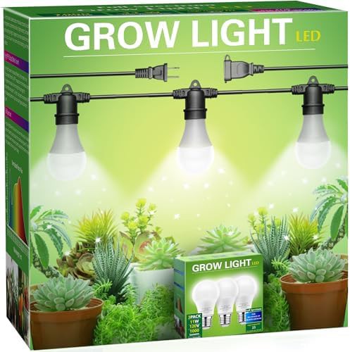 Hanging 5000K daylight triple grow light