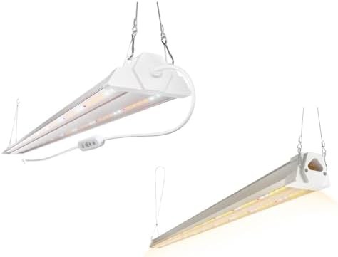Two pack of hydroponic timer grow lights