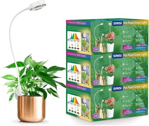 White clip on 10w timer plant light