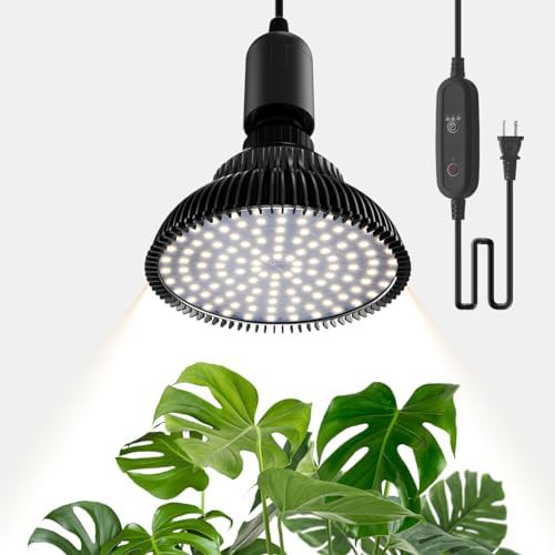 Speeplant hanging 5000K bulb with timer
