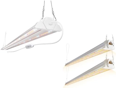 Three pack of four foot timer grow lights