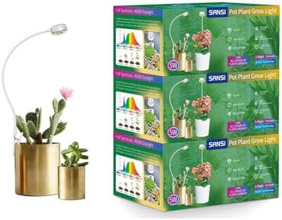 White five volt clip on plant lamp