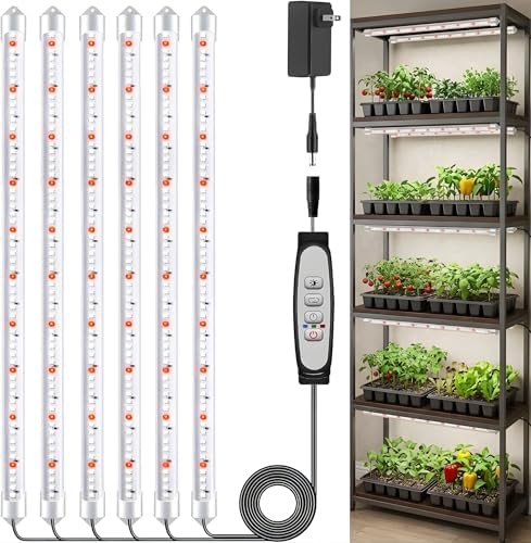 White six bar grow light strips 16 in