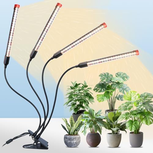 Strong clip on light for seedlings