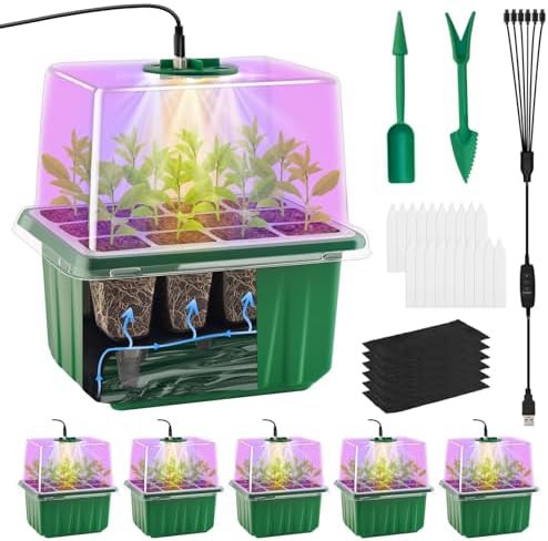 GOONMILL self-watering seed starter tray with timer