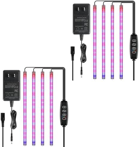 Four tube red and blue strip two pack