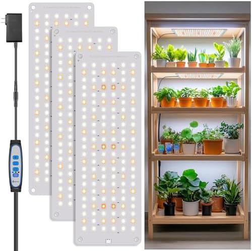 414 LED slim indoor plant lamp 3 panel