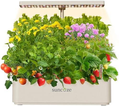 SUNCOZE beige compact 12 pod indoor garden