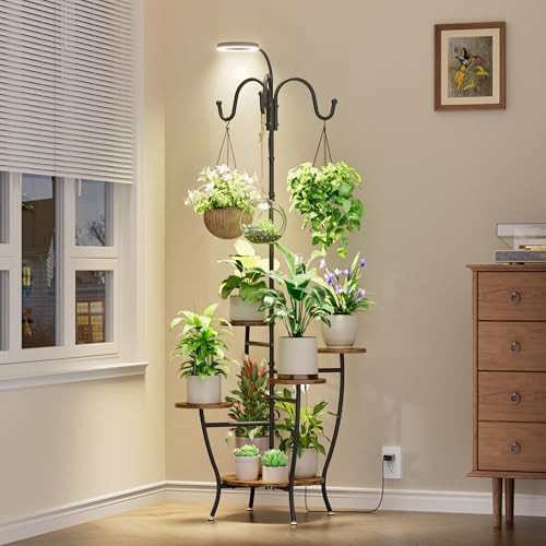 Five tier seventy two inch plant stand