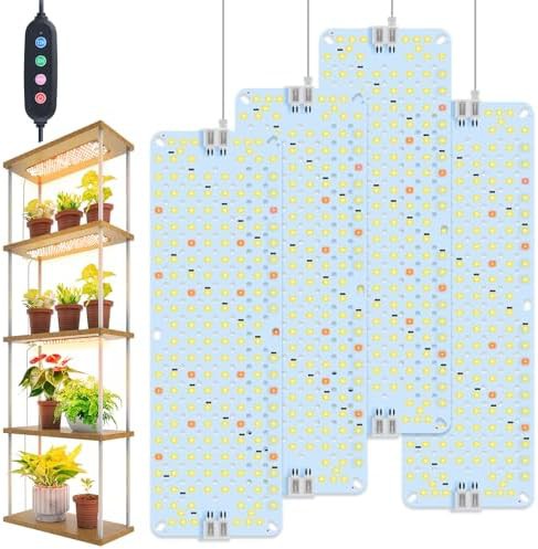 Flat panel lights with daisy chain