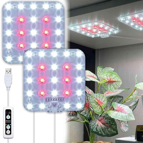 Under shelf grow light with auto timer