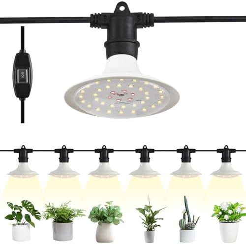 Outdoor waterproof greenhouse grow light 6 pack