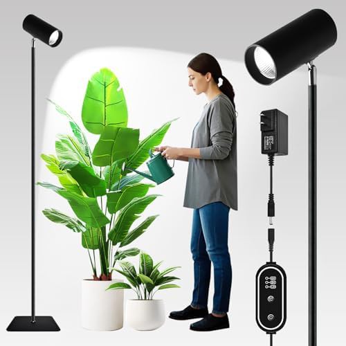 Daylight white adjustable floor grow light