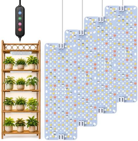 Full spectrum indoor panel light for shelves