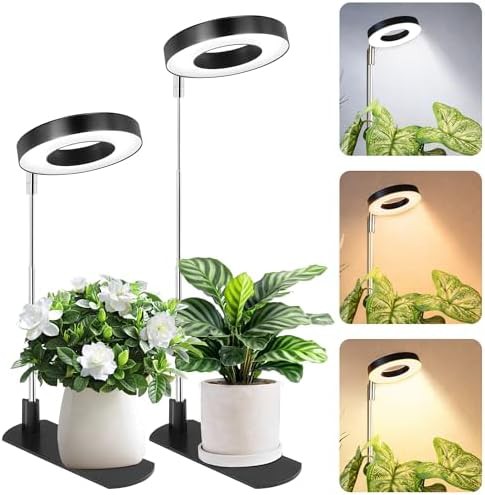Full spectrum halo grow light with base