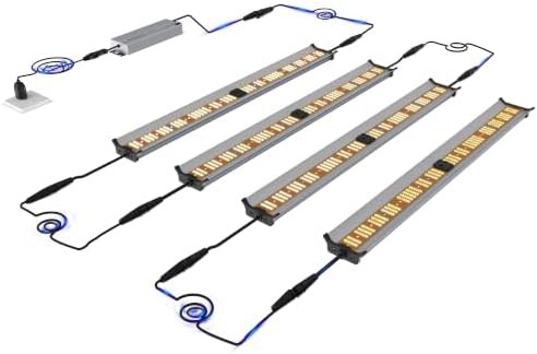 Supplemental canopy bar grow light with dimmable control