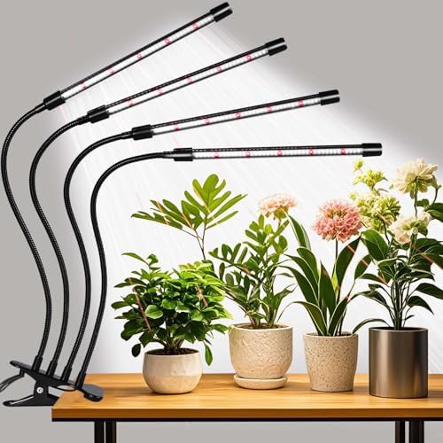 Four head clip on plant light