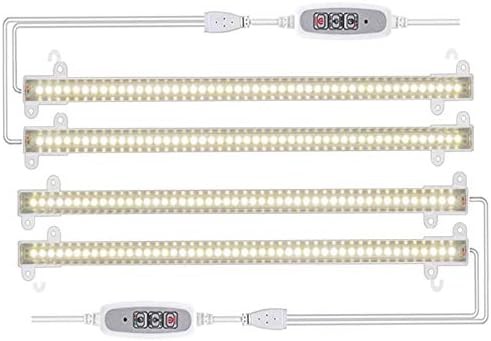 White four pack dimmable strip bars
