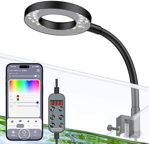Bluetooth clip on aquarium light
