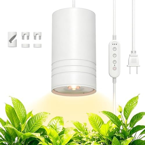 White aluminum hanging COB pendant light
