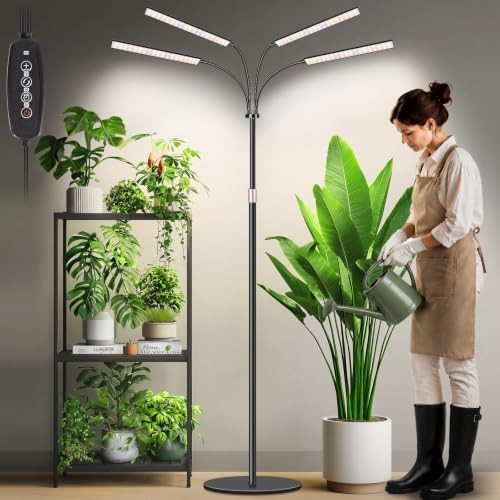 Tall desktop full spectrum plant light