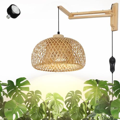 20W bamboo wall mounted grow light