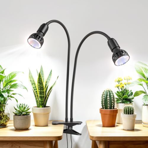 Grow light with silicone sleeved arms