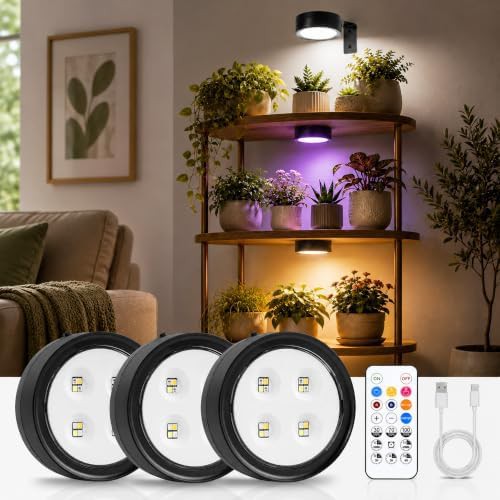 Wemidels 3-pack wireless black lamp