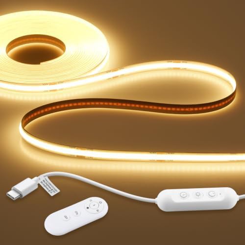 Warm white USB-C COB LED light strip