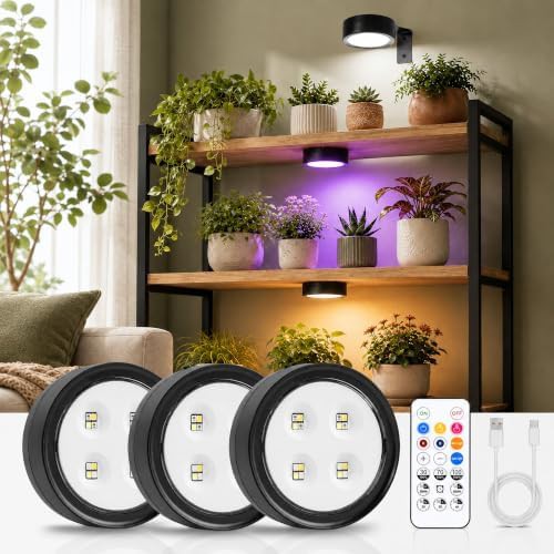 Wemidels 3-pack rechargeable plant lamp